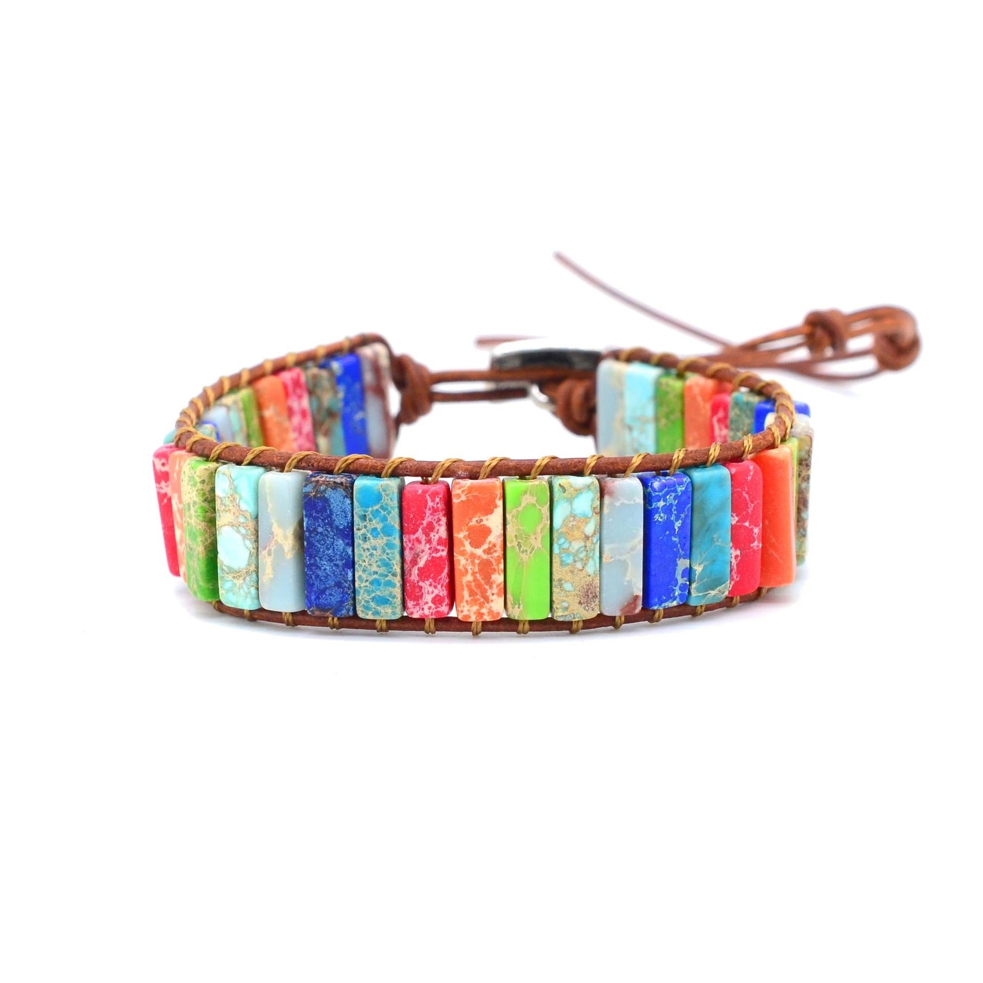 Colorful Imperial Jasper Bracelet