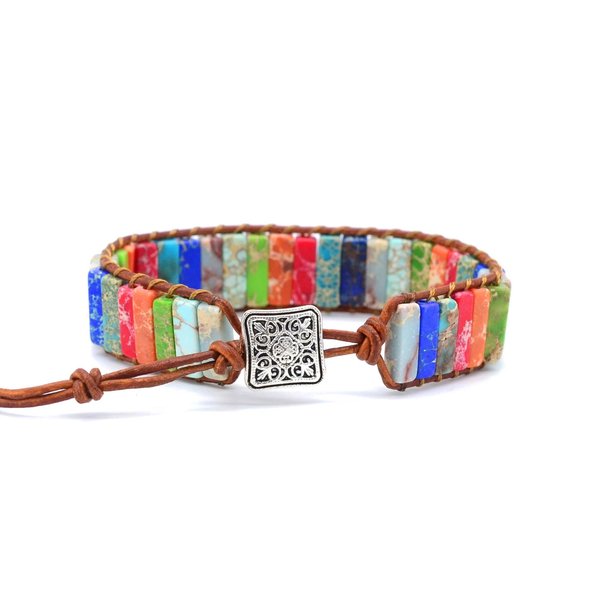 Colorful Imperial Jasper Bracelet