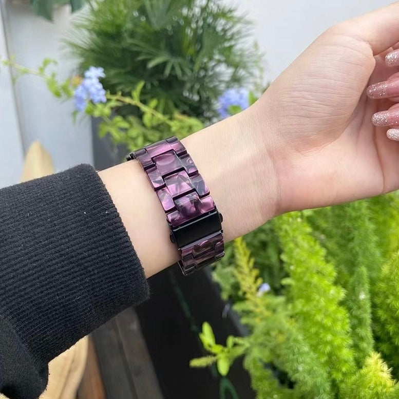 Rose Purple Resin Apple Watch Band