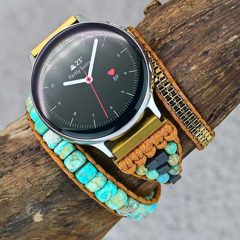 Turquoise Bohemian Samsung Galaxy Watch Band