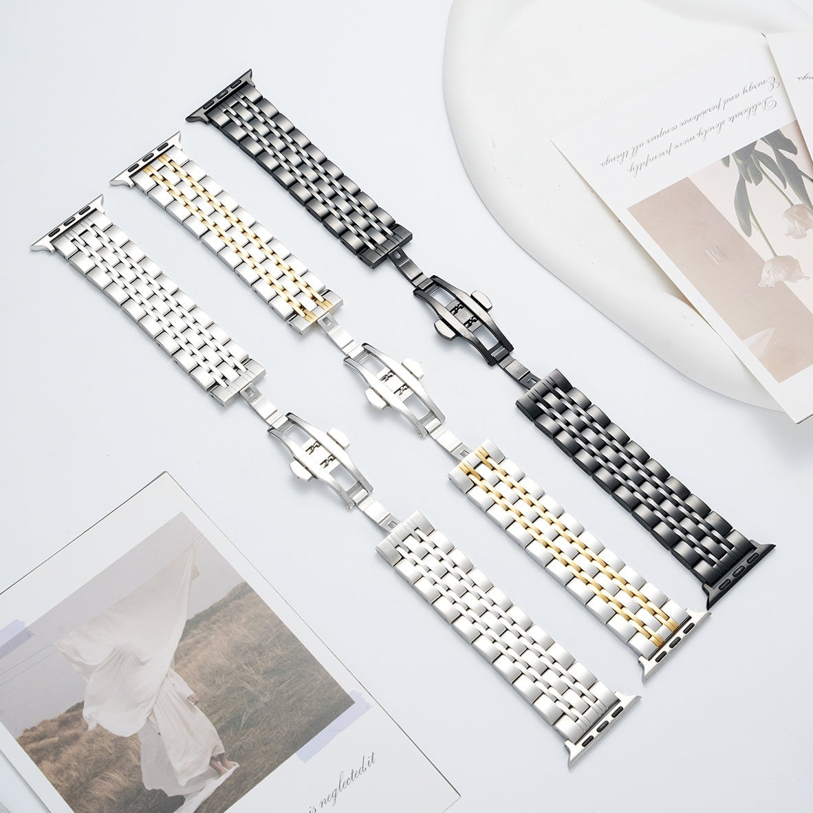 Stainless Steel Apple Watch Band (Seven-link)