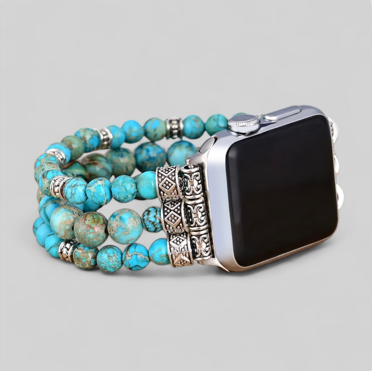 Turquoise Bohemian Stretch Apple Watch Band