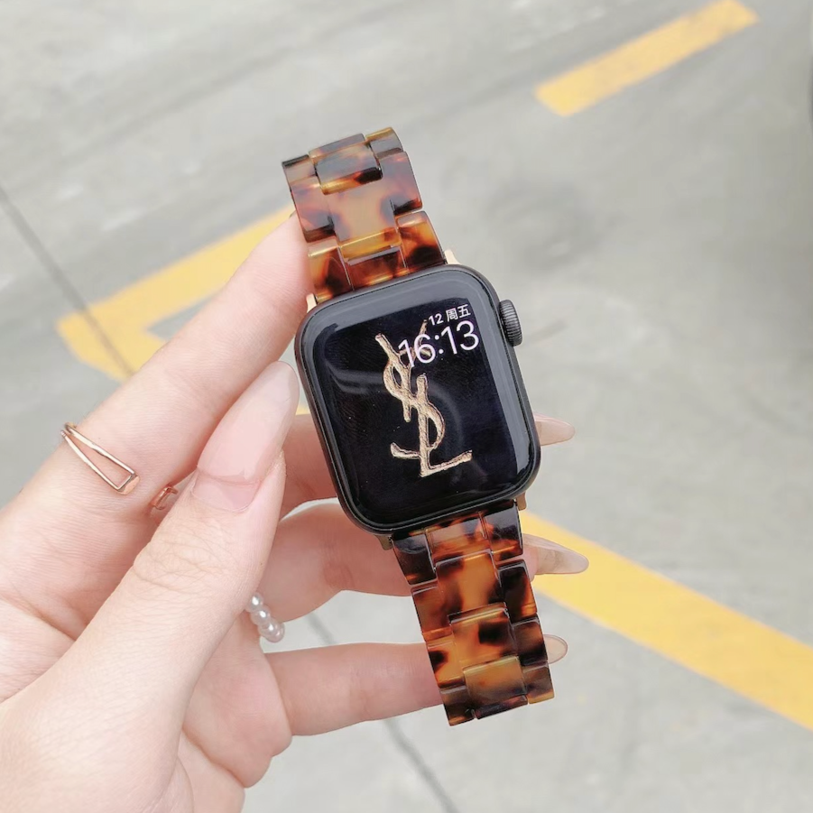 Amber Resin Apple Watch Band