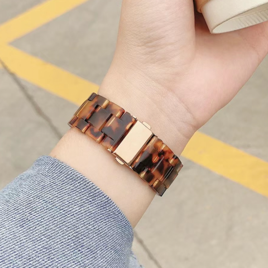 Amber Resin Apple Watch Band