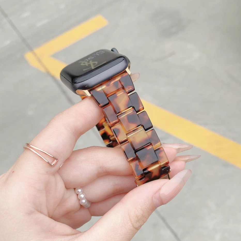 Amber Resin Apple Watch Band