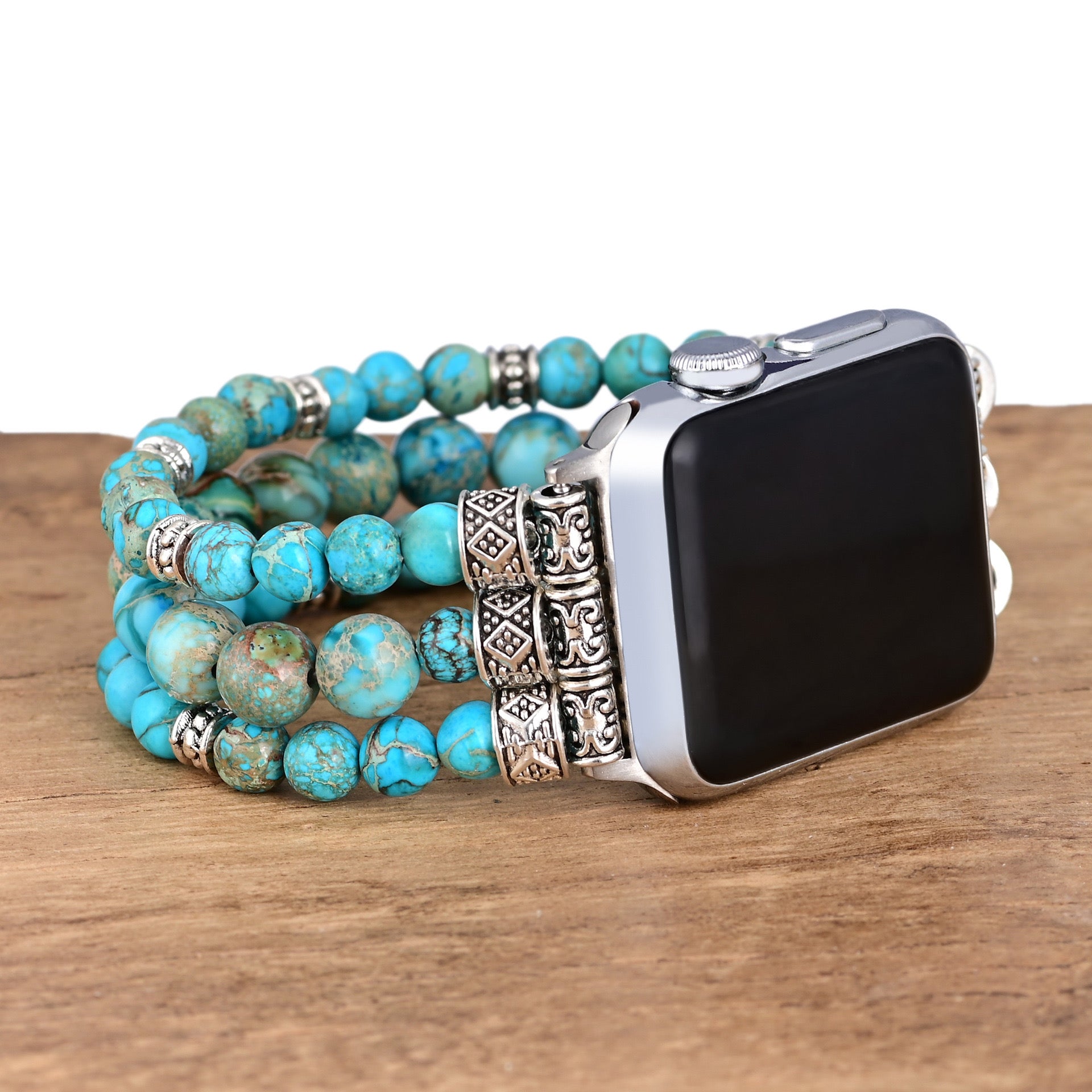 Turquoise Bohemian Stretch Apple Watch Band