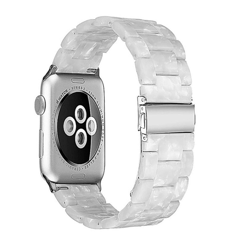 Marble White Resin Apple Watch Band