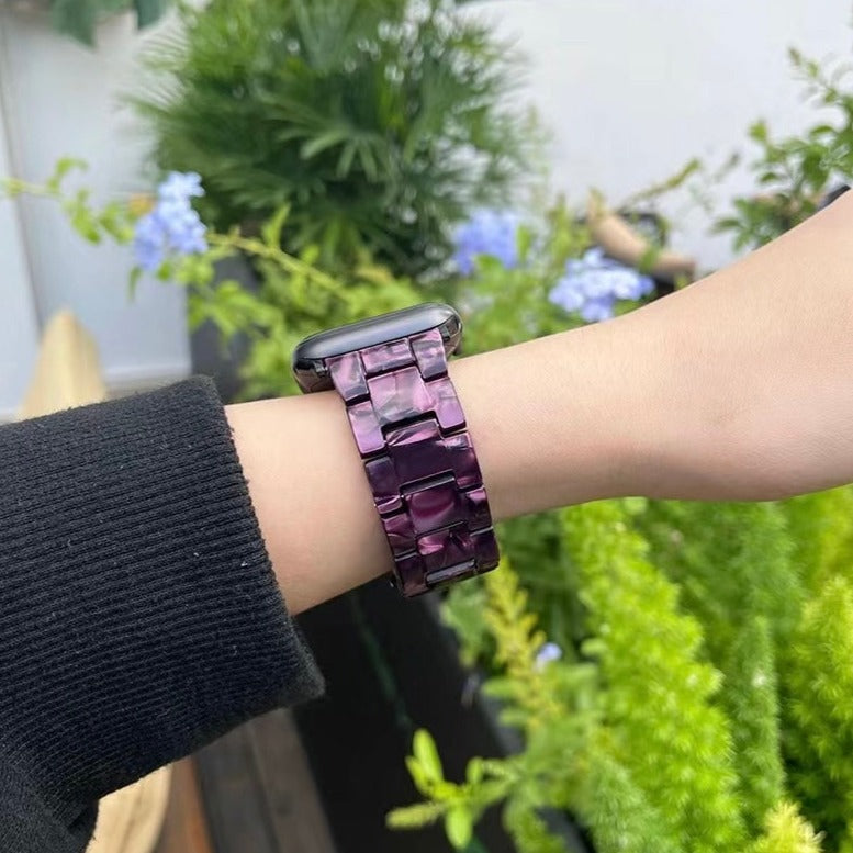 Rose Purple Resin Apple Watch Band