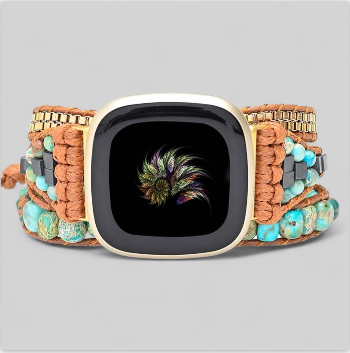 Turquoise Bohemian Fitbit Watch Band