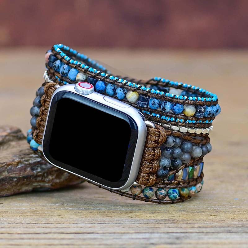 Blue Jasper Apple Watch Band