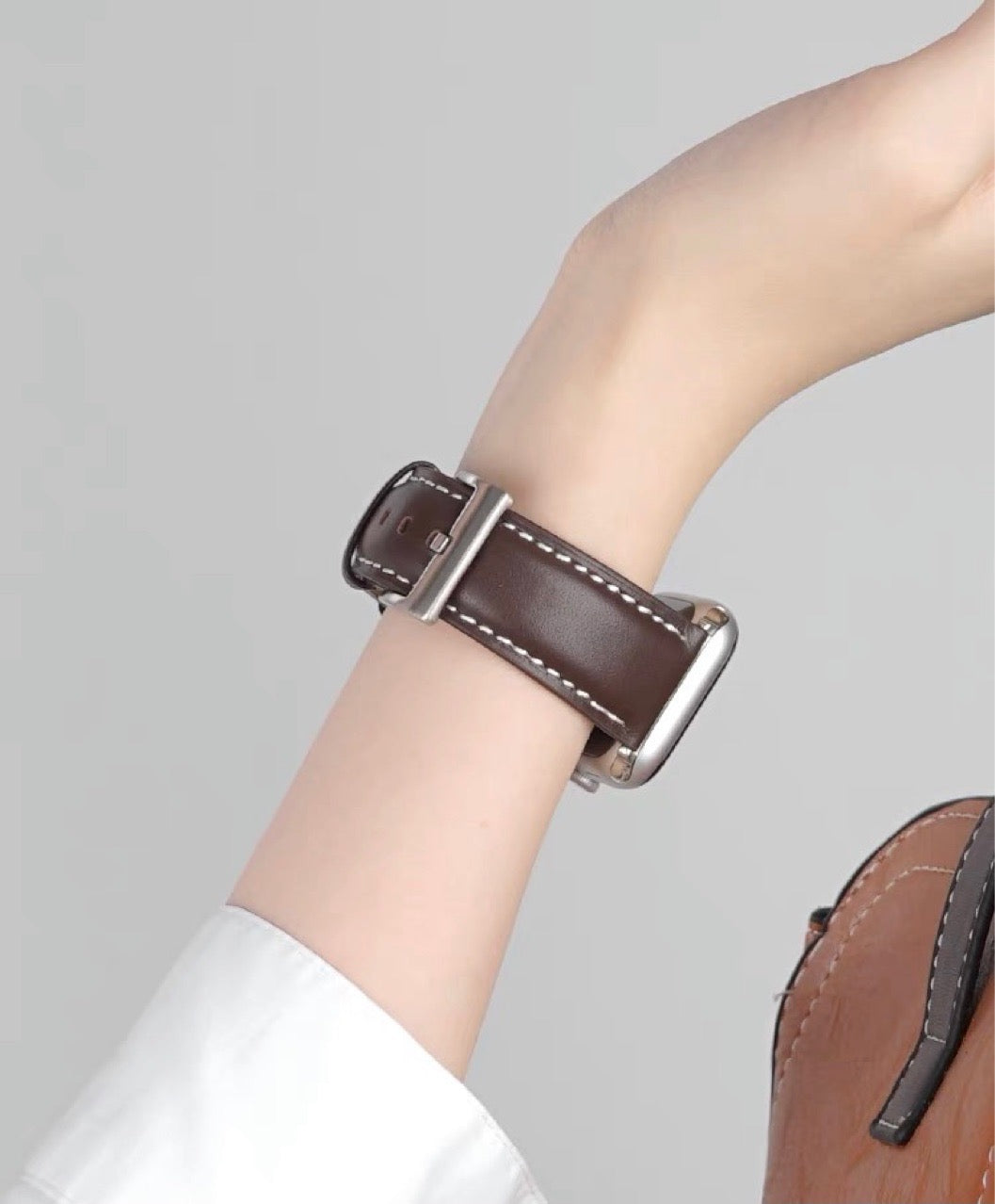 Classic Genuine Leather Apple Watch Band