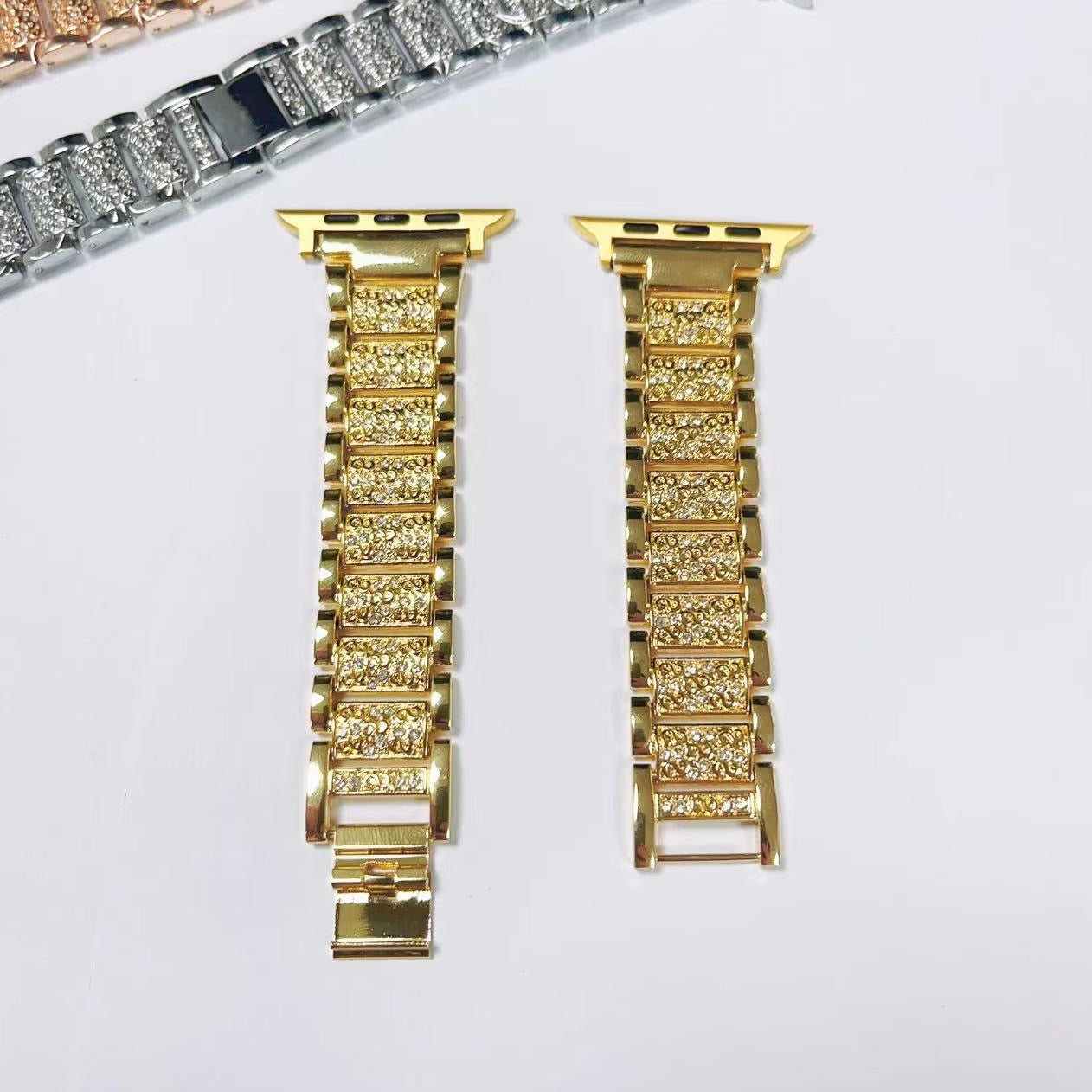 Rhinestone Metal Apple Watch Band