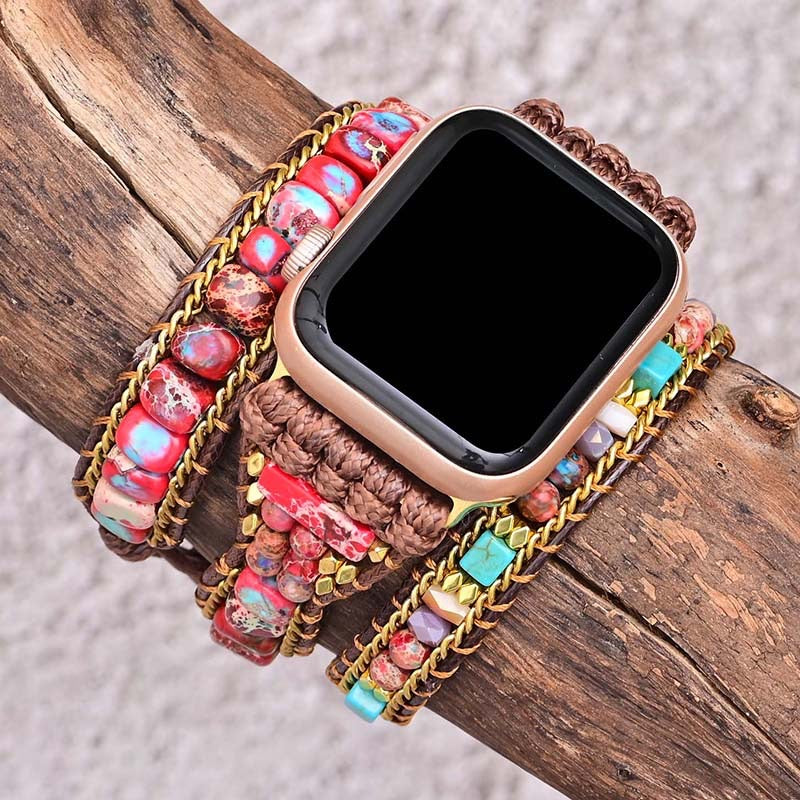 Energize Red Jasper Apple Watch Band