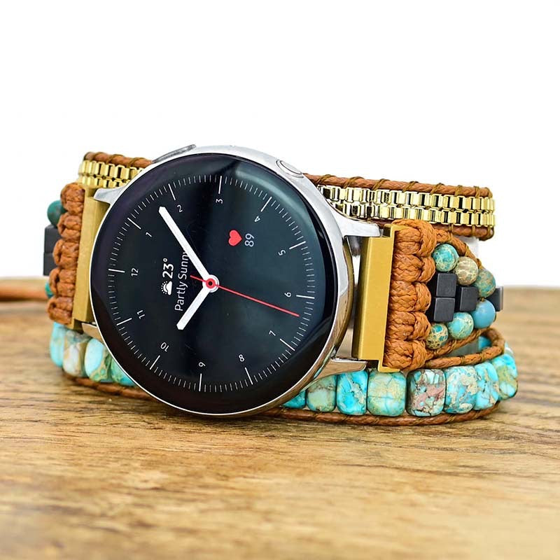 Turquoise Bohemian Samsung Galaxy Watch Band